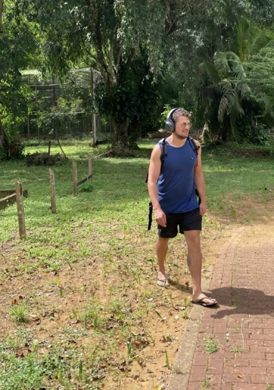 Meditatie tijdens een wandeling